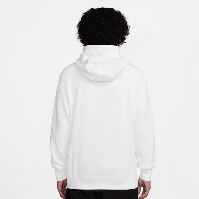 Nike Club Fleece Brushed-Back Hoodie weiß 28386 2