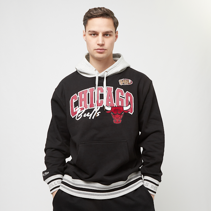Mitchell & Ness NBA Premium Fleece Hoodie Chicago Bulls noir 28507 1
