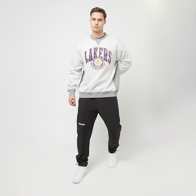 Mitchell & Ness NBA Premium Fleece Crew Los Angeles Lakers gris 28511 5
