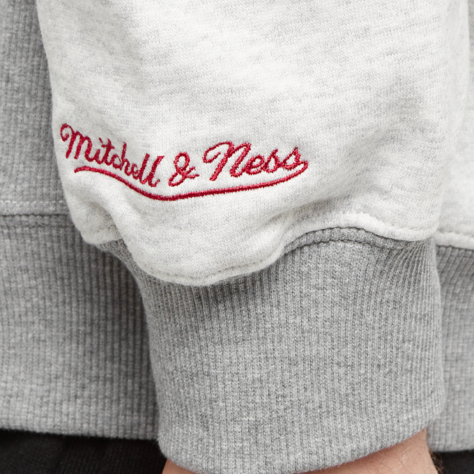 Mitchell & Ness NBA Premium Fleece Crew Miami Heat grijs 28512 4
