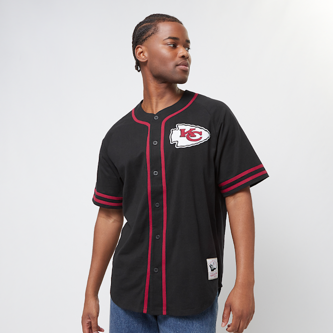 Mitchell & Ness Fashion Cotton Button Front Kansas City Chiefs preto 28514 1