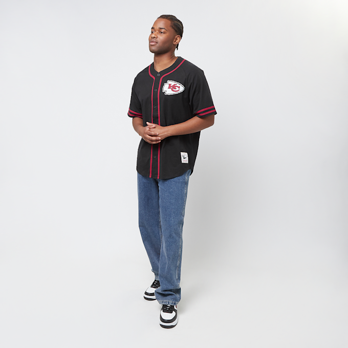 Mitchell & Ness Fashion Cotton Button Front Kansas City Chiefs preto 28514 6