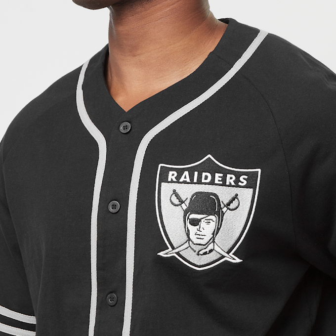 Mitchell & Ness Fashion Cotton Button Front Oakland Raiders schwarz 28515 3