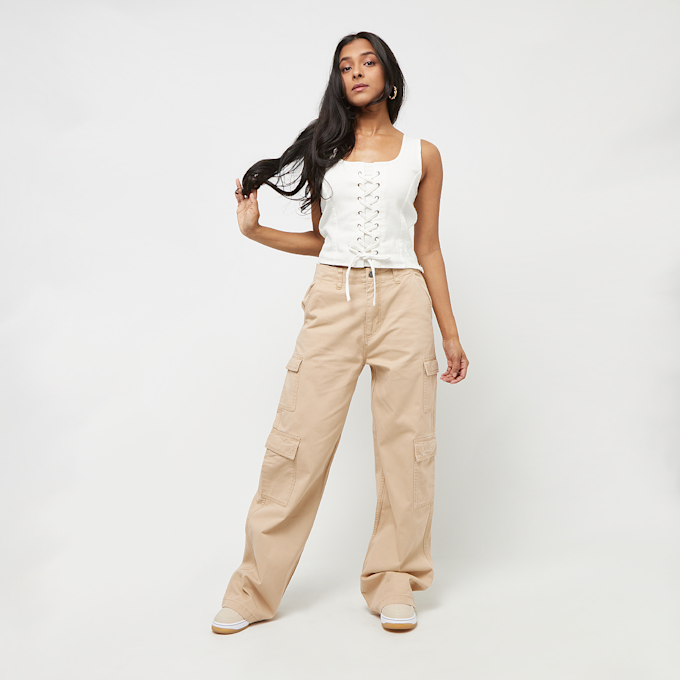 Karl Kani Small Signature Washed Cargo Pants beige 28585 7