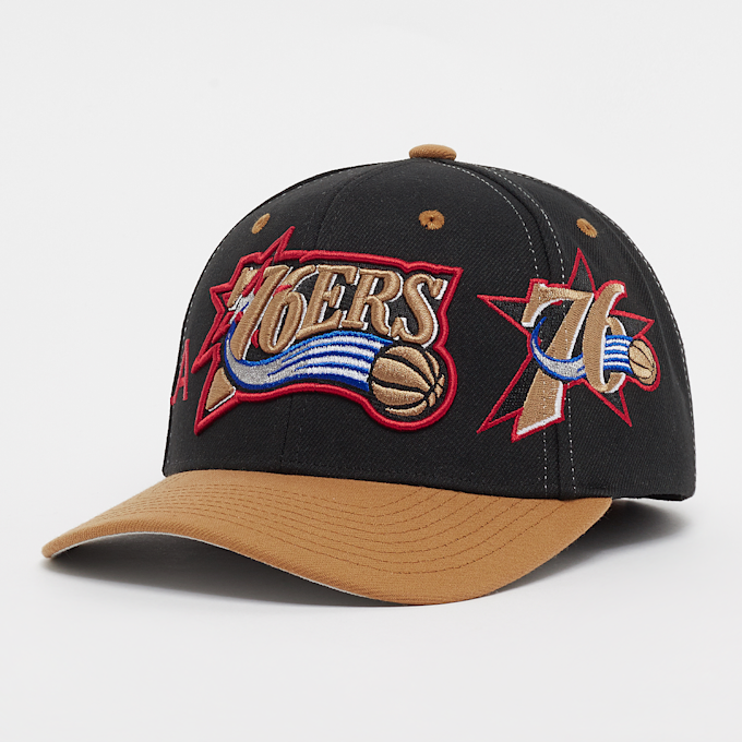 Mitchell & Ness NBA Overbite Pro Snapback Philadelphia 76ers schwarz 28612 1