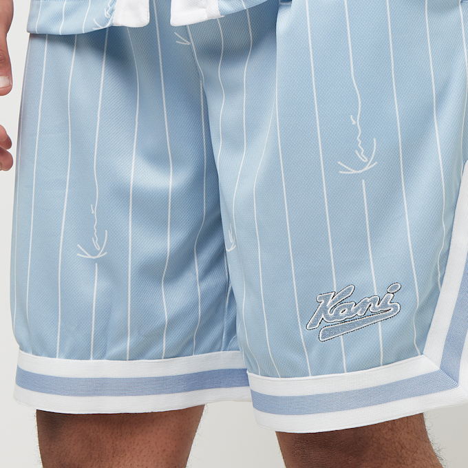 Karl Kani Small Varsity Logo Pinstripe Mesh Shorts bleu 28642 3