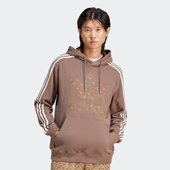 adidas Originals Bluza z Kapturem Monogram brązowy 28752 1