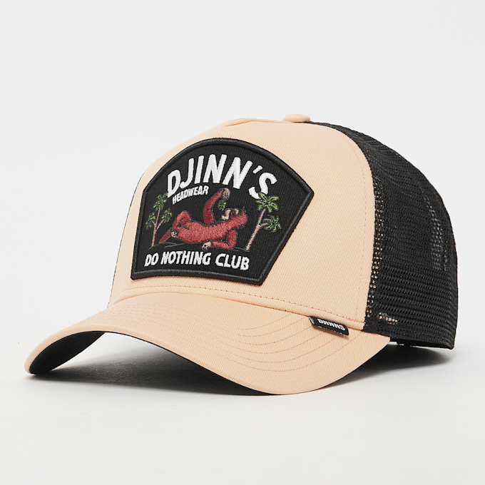 Djinns DNC Sloth Nude HFT Trucker Cap, HFT Sloth Black #30232, One size