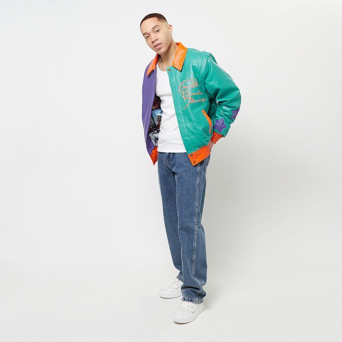 Karl Kani Metal Plate Block Leather College Jacket multicolore 28872 7