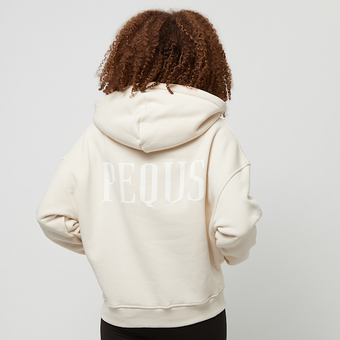 PEQUS Back Logo Zip-Hoodie beige 28889 1