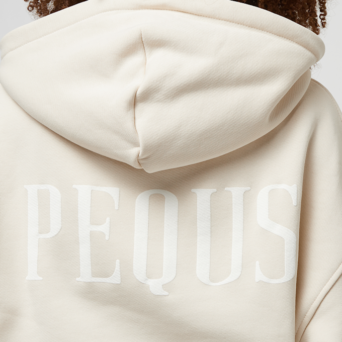 PEQUS Back Logo Zip-Hoodie beige 28889 5