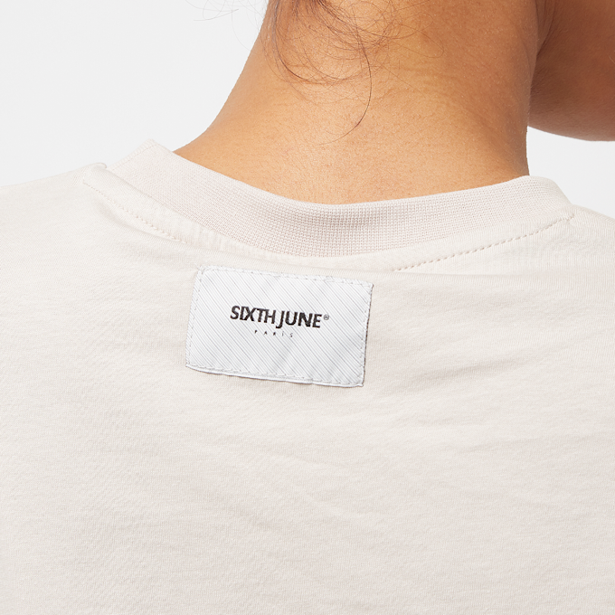 Sixth June Romantize Printed Short Sleeve T-Shirt beige 28902 4
