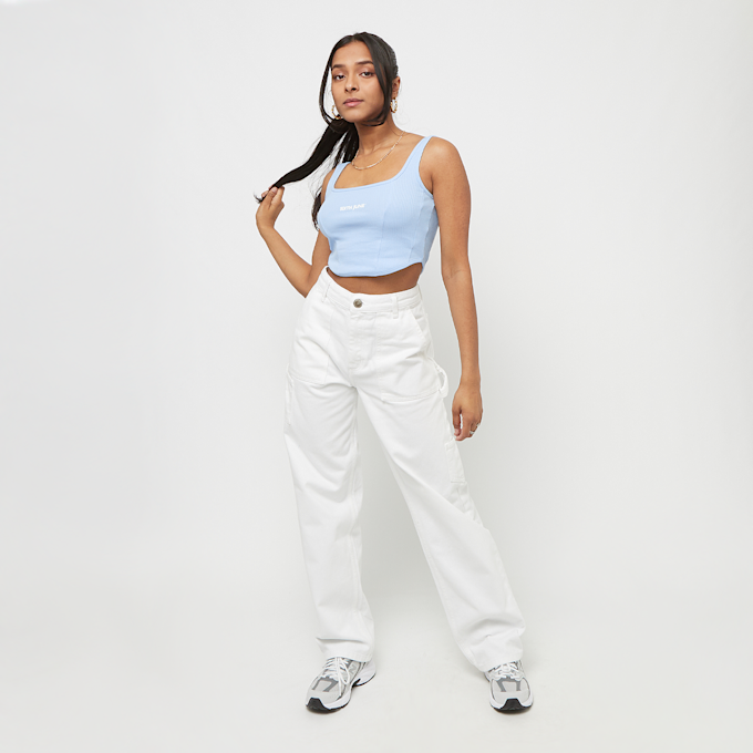 Sixth June Square Neck Crop Tank Top niebieski 28905 4