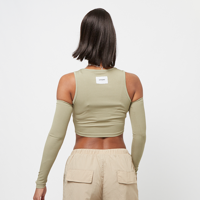 Sixth June 00's Sleeves Crop Top verde 28907 2