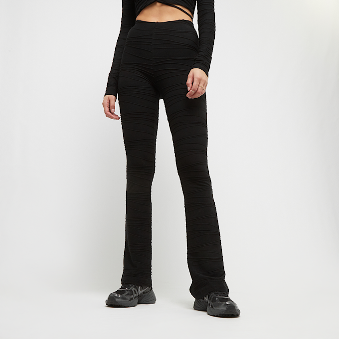 Sixth June Textured Wavy Pants czarny 28914 1