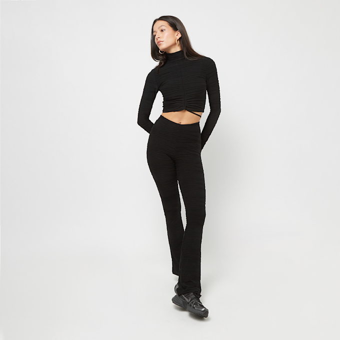 Sixth June Textured Wavy Pants czarny 28914 4