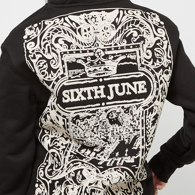 Sixth June Oversize Azulejos Printed Hoodie zwart 28916 4