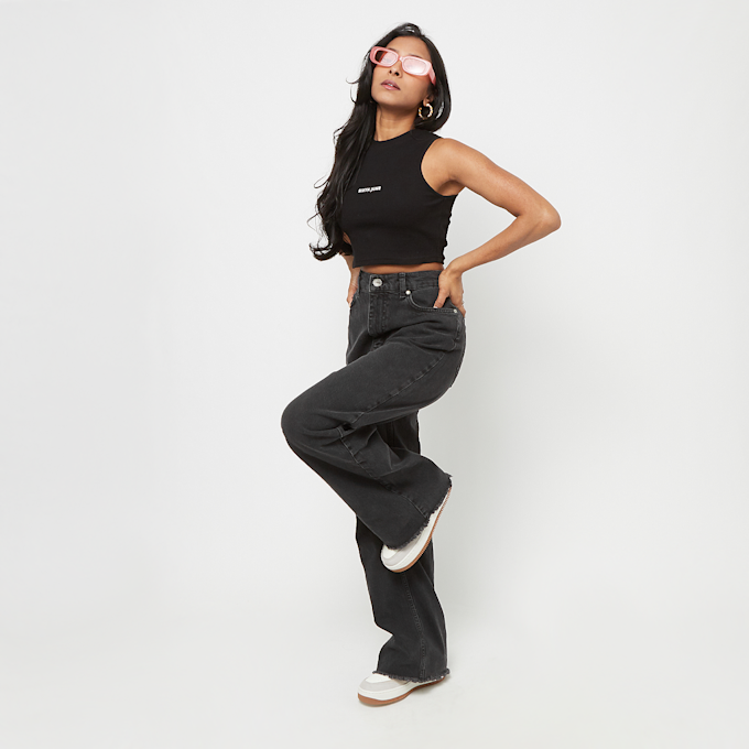 Sixth June Ribbed Tank Top SJ Logo noir 28917 4