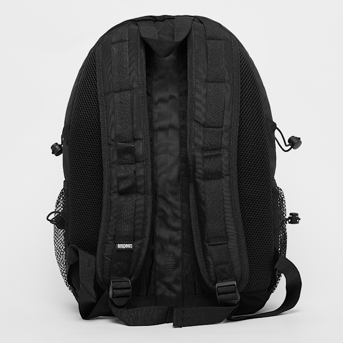 SNIPES Woven Label Basic Logo Multi Pocket Backpack schwarz 28946 3