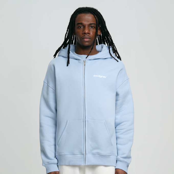 Low Lights Studios Basic Zip Hoodie niebieski 29095 1
