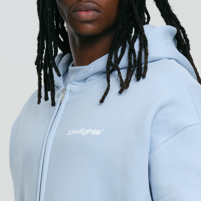 Low Lights Studios Basic Zip Hoodie niebieski 29095 3
