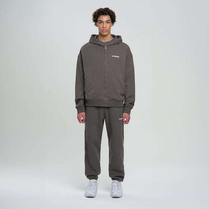Low Lights Studios Basic Zip Hoodie szary 29096 4