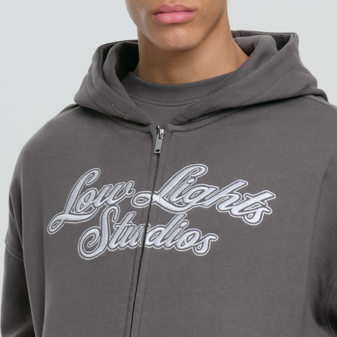 Low Lights Studios Shutter Zip Hoodie szary 29100 3