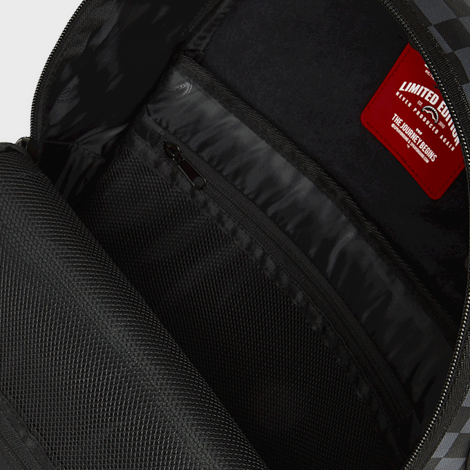 SPRAYGROUND Checkered Fiber Optic Shark Backpack brun 29229 5