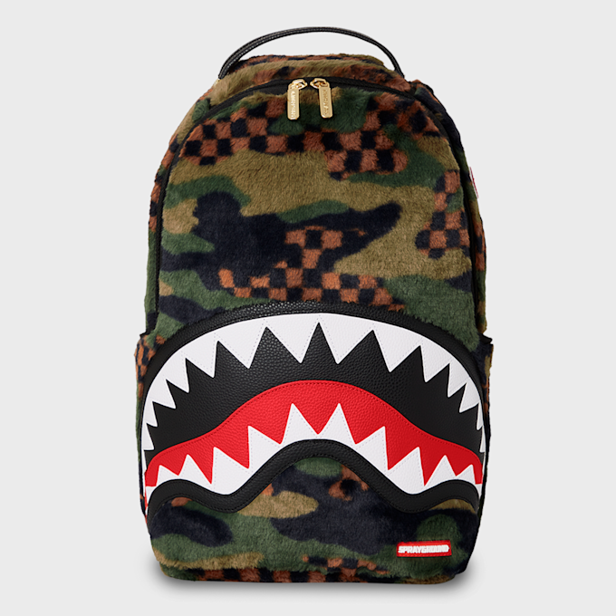 SPRAYGROUND Green 3am Fur Backpack camouflage 29232 1
