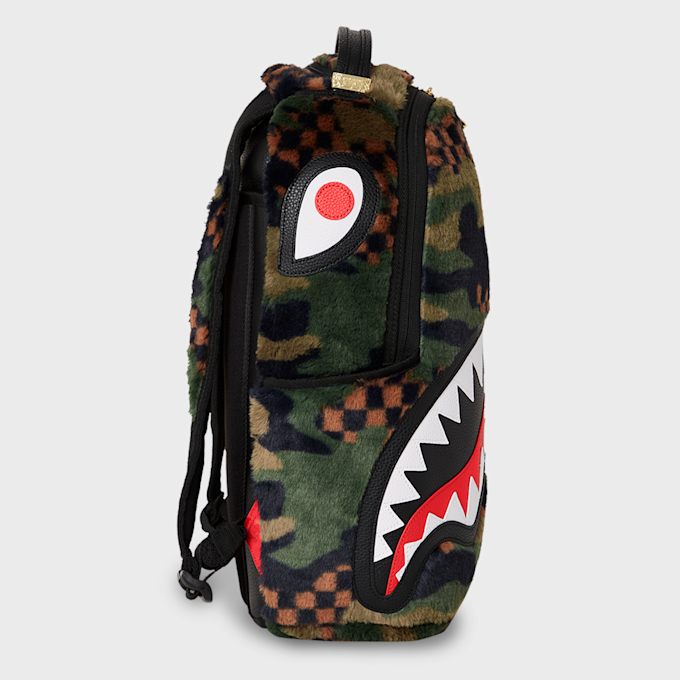 SPRAYGROUND Green 3am Fur Backpack camouflage 29232 2