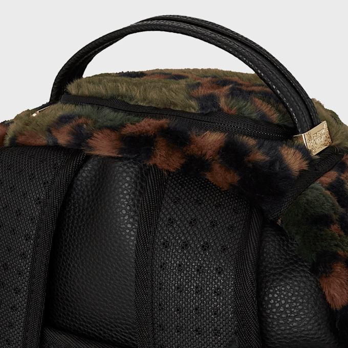 SPRAYGROUND Green 3am Fur Backpack camouflage 29232 4