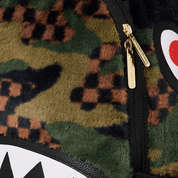 SPRAYGROUND Green 3am Fur Backpack camouflage 29232 5
