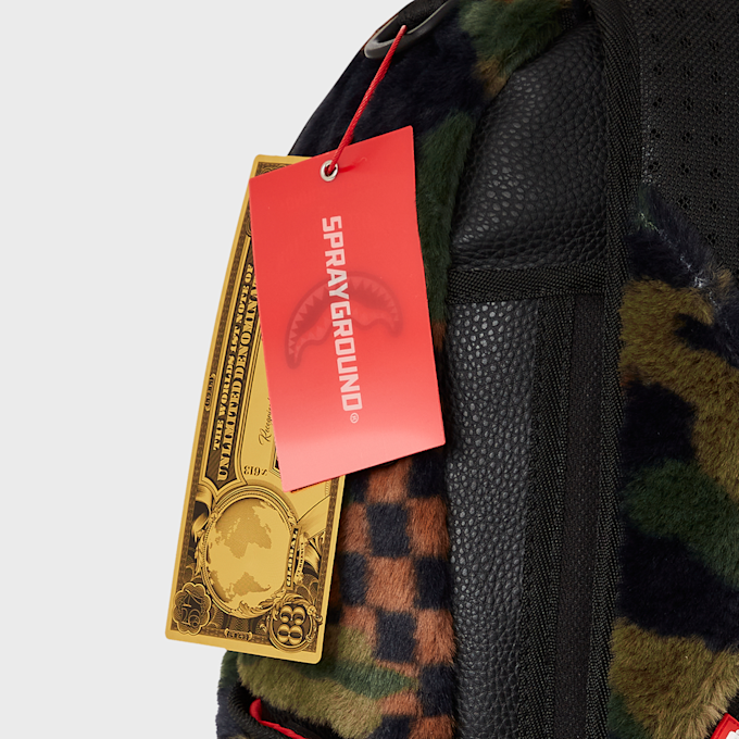 SPRAYGROUND Green 3am Fur Backpack camouflage 29232 7