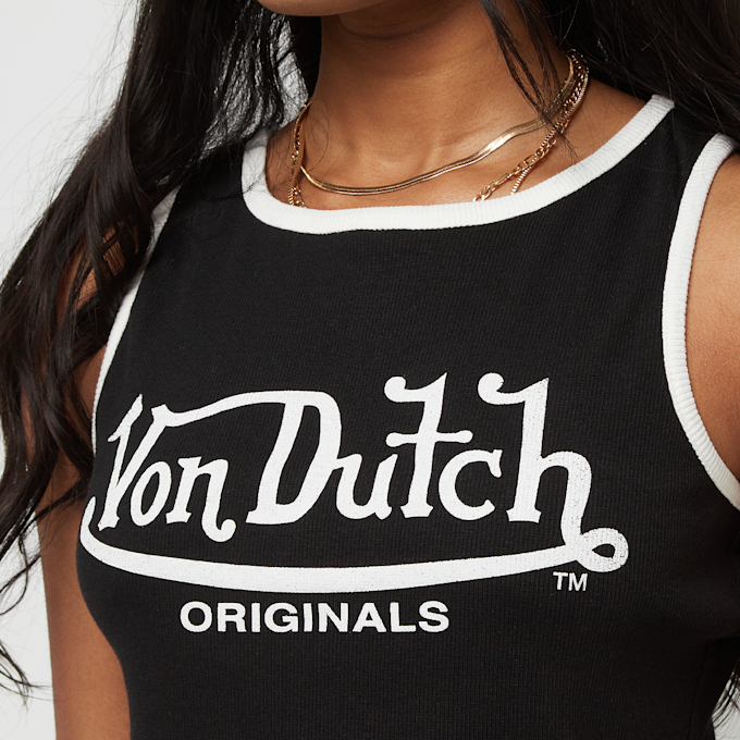 Von Dutch Originals Ashley Rib Top blanco 29268 3