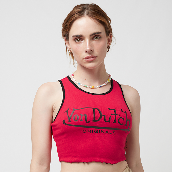 Von Dutch Originals Ashley Cotton Rib Top blanco 29283 1