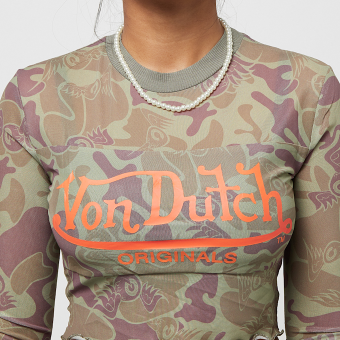 Von Dutch Originals Akela T-Shirts Poly Mesh verde 29287 3