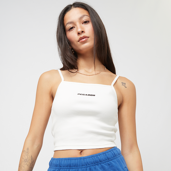 Pegador Tessa Rib Crop Top wit 29334 1