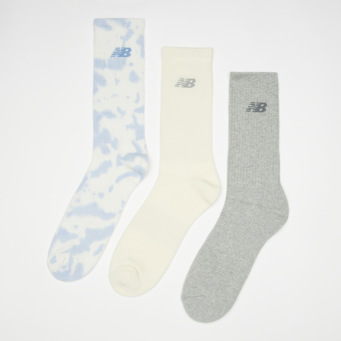 New Balance 3 PACK - Fashion Cushioned Crew Socks Tie-Dye blanc 29361 1