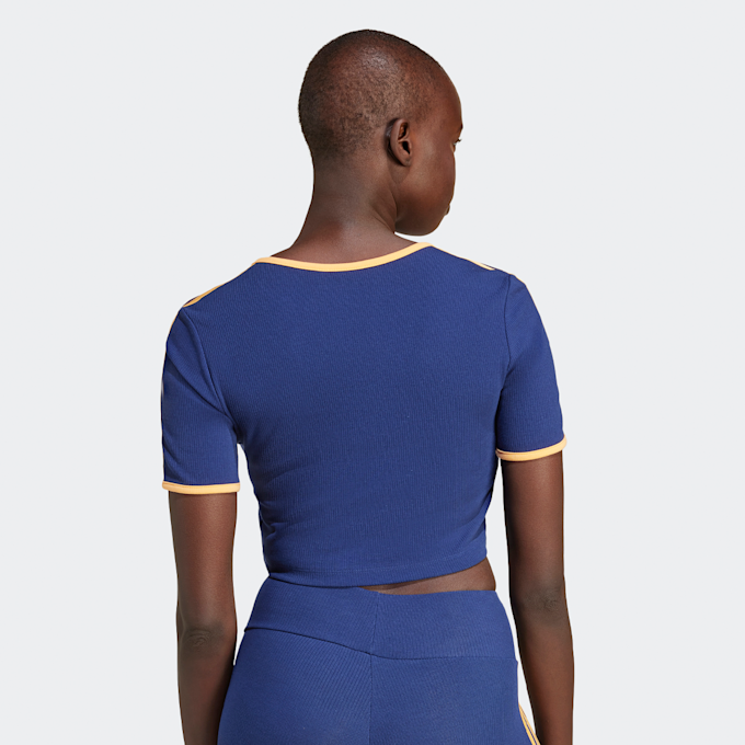 adidas Originals Rib Zipper T-Shirt Summer Glow blau 29388 2