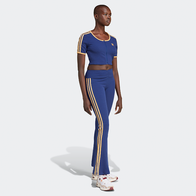 adidas Originals Rib Zipper T-Shirt Summer Glow blau 29388 5