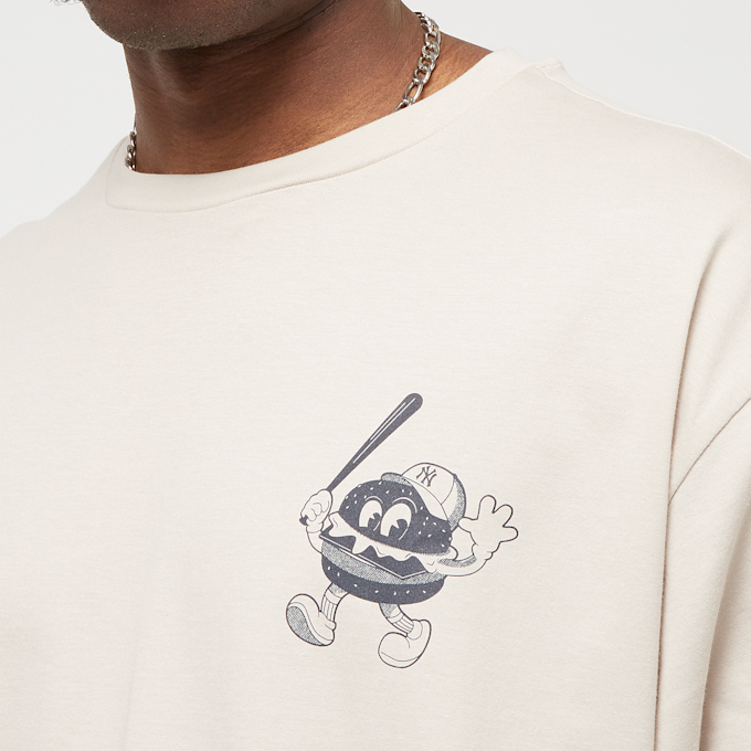 New Era MLB Food Graphic Oversized Tee New York Yankees beige 29389 3