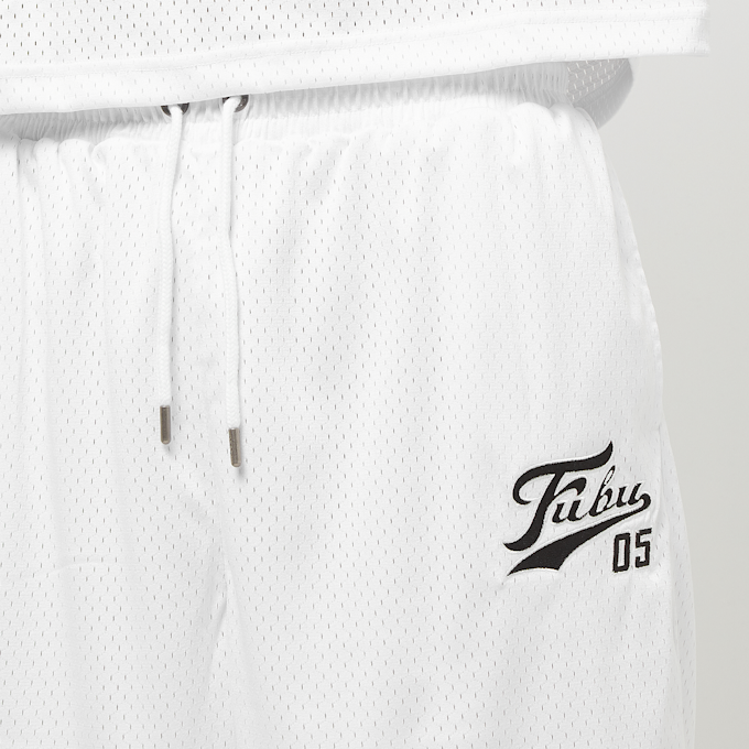 FUBU Varsity Mesh Shorts blanco 30144 3