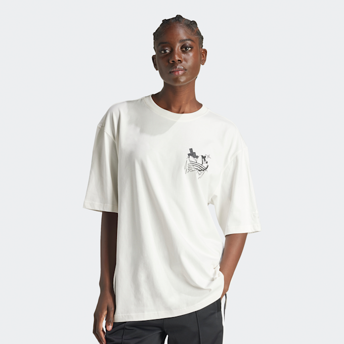 adidas Originals Graffiti Graphic T-Shirt bianco 30201 1