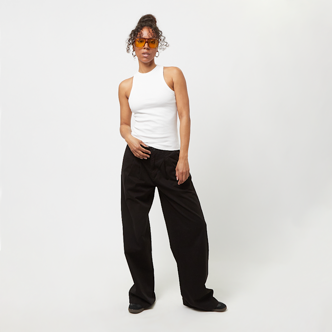 Urban Classics Organic Pleated Cotton Pants preto 30279 4