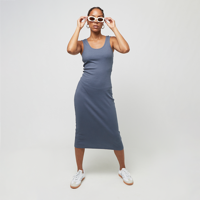 Urban Classics Rib Top Dress blauw 30284 3