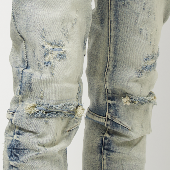 Smoke Rise Wave Effect Jean beż 30414 5