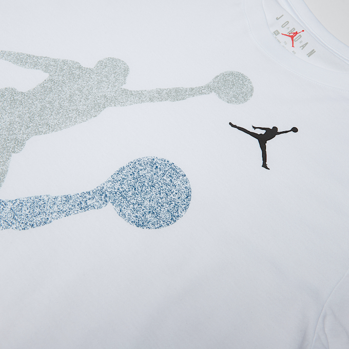 Jordan Gradient Stacked Jordan Michael Shortsleeve Tee weiß 30417 3