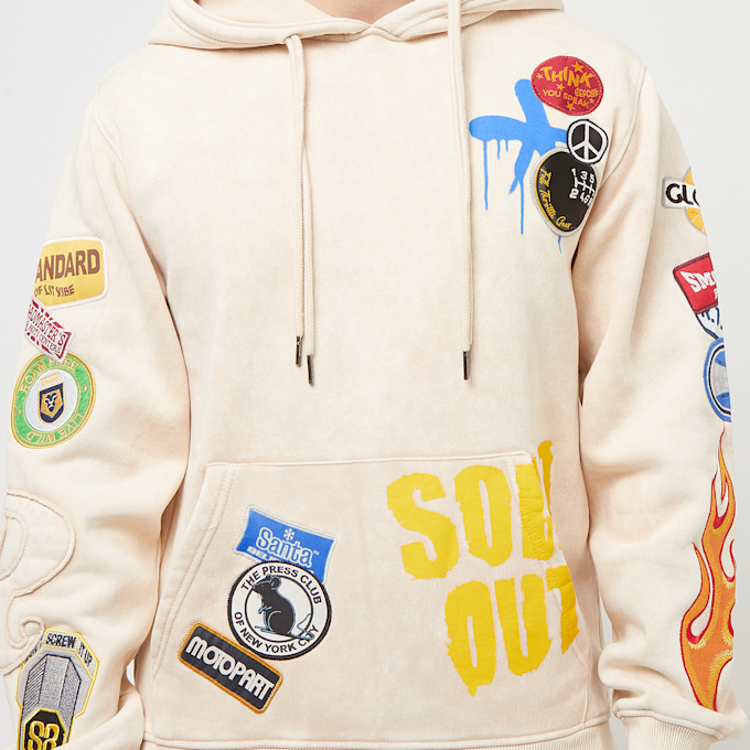 Smoke Rise Ensyme Wash Hoodie beige 30433 3