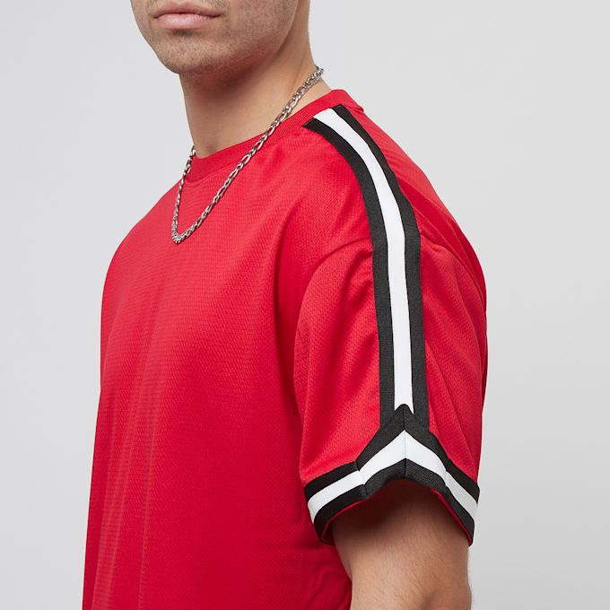 Urban Classics Oversized Stripes Mesh Tee rojo 30565 3