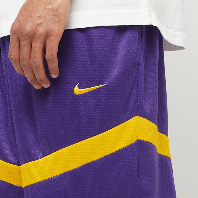 Nike NBA LAL MNK DF PRAC ICON+ 8IN field purple/amarillo/amarillo pourpre 30621 3